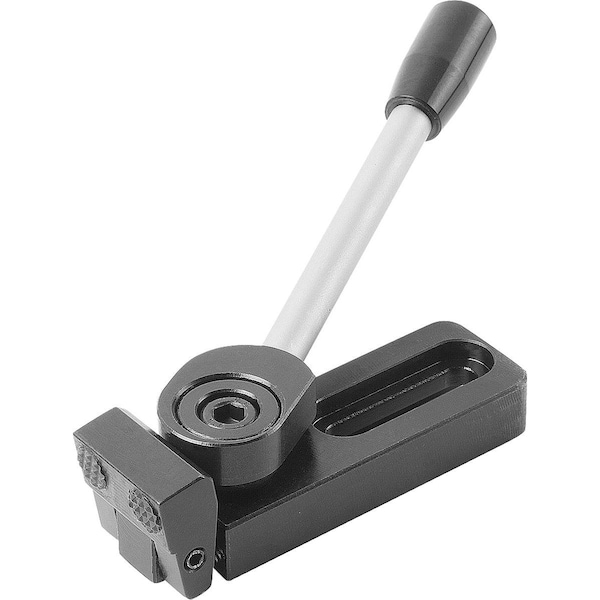 Side Clamp Left A=121, 5 40X39, Form:B Steel